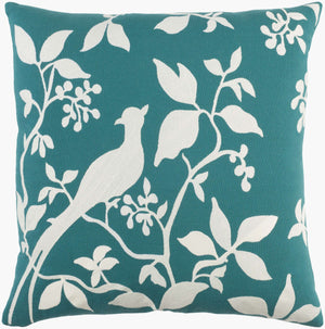 Surya Kingdom 18"X18" Cotton Accent Pillow - Elegant Design For Modern & Classic Decor, Easy Care! Green Cotton,Cotton Kgdm7051-1818