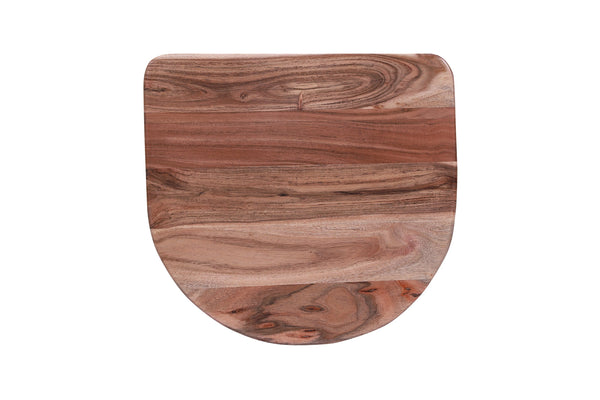 Porter Designs Clement Solid Acacia Wood Bar Stool With Sleek Design And Comfortable Scooped Seat Natural Wood 07-196-11-2097