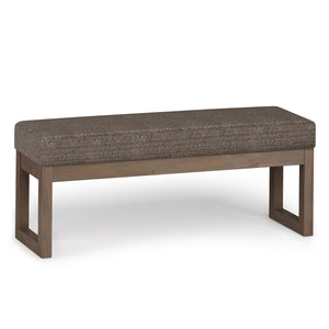 English Elm Milltown Large Mink Brown Ottoman Bench - Chic Upholstered Design For Versatile Home Comfort & Style B136P159082