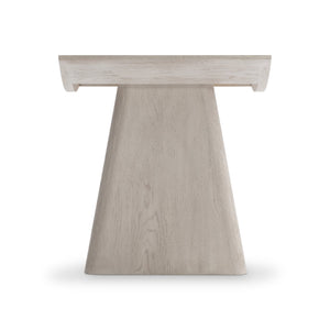 Bernhardt Bernhardt Norden Side Table With Half-Circle Top, Larza Wire-Brushed Oak, Sculptural Minimalist Design 545125