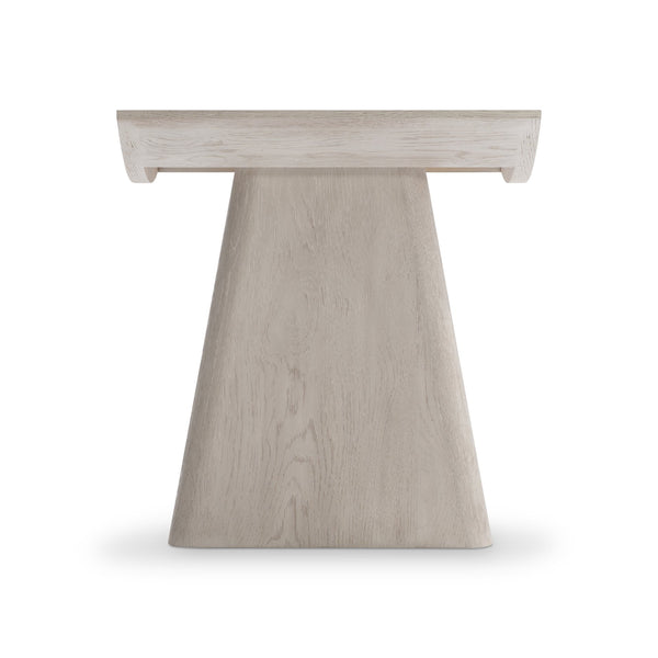 Bernhardt Bernhardt Norden Side Table With Half-Circle Top, Larza Wire-Brushed Oak, Sculptural Minimalist Design 545125