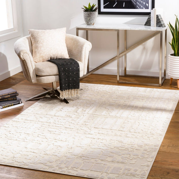 Livabliss Kingston Wool Viscose Blend Area Rug Medium Pile Woven Floor Accent for Modern Spaces KGS2301-5373