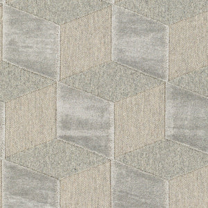 Livabliss Kingston Wool Viscose Blend Area Rug Turkish Woven Accent for Entryway or Bedside Gray, Medium Gr 2' x 2'11" KGS2302-23