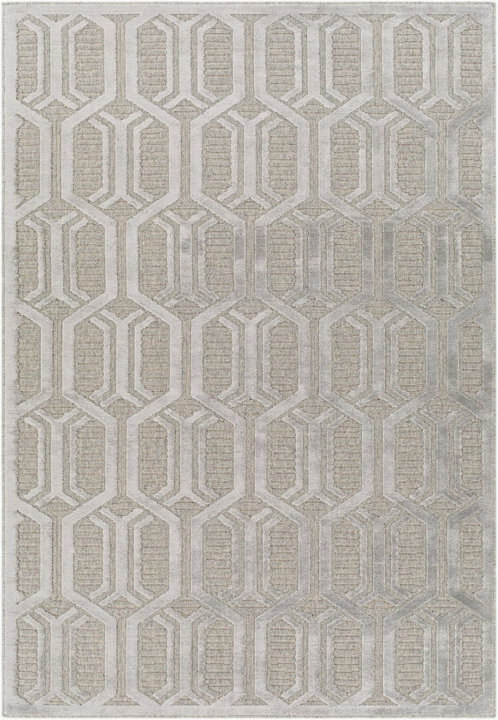 Livabliss Kingston Wool Viscose Blend Machine Woven Rug Soft Minimalist Accent for Entryways Gray, Medium Gr 9'2" x 12' KGS2305-9212