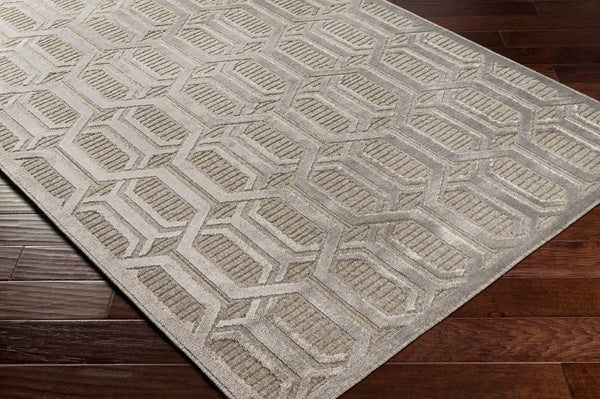 Livabliss Kingston Wool Viscose Blend Machine Woven Rug Soft Minimalist Accent for Entryways Gray, Medium Gr 9'2" x 12' KGS2305-9212