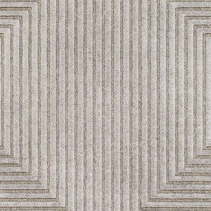 Livabliss Kingston Machine Woven Viscose Wool Blend Rug with Sculpted High Low Pile Texture Light Slate, Gr 2' x 2'11" KGS2306-23