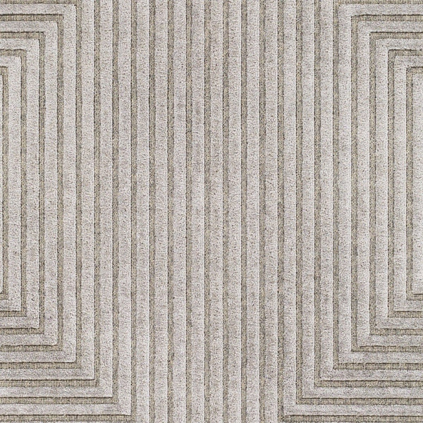 Livabliss Kingston Machine Woven Viscose Wool Blend Rug with Sculpted High Low Pile Texture Light Slate, Gr 2' x 2'11" KGS2306-23
