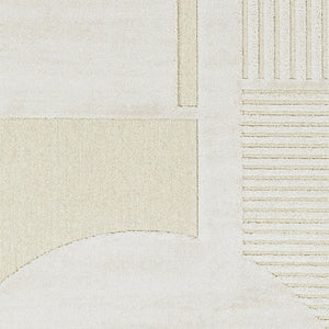 Livabliss Kingston Wool Viscose Blend Area Rug Soft Machine Woven Modern Living Room Floor Accent Cream, Light Be 5'3" x 7'3" KGS2309-5373