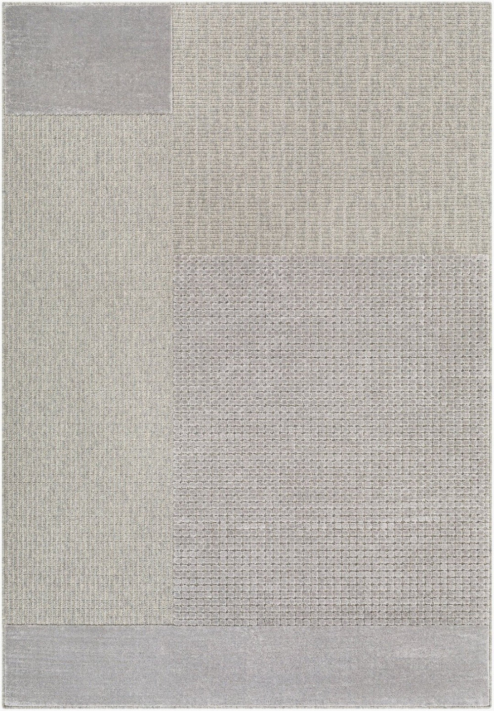 Livabliss Kingston Machine Woven Wool Viscose Accent Rug Soft Minimalist Entryway Floor Piece Light Slate, Gr 2' x 2'11" KGS2310-23