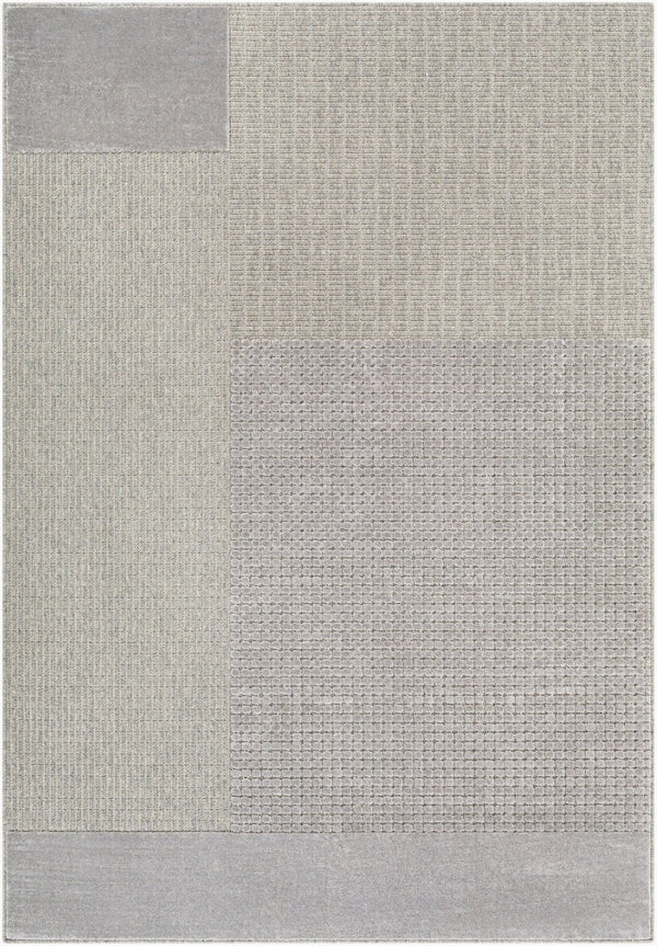 Livabliss Kingston Machine Woven Wool Viscose Accent Rug Soft Minimalist Entryway Floor Piece Light Slate, Gr 2' x 2'11" KGS2310-23