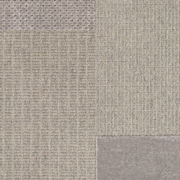 Livabliss Kingston Machine Woven Wool Viscose Accent Rug Soft Minimalist Entryway Floor Piece Light Slate, Gr 2' x 2'11" KGS2310-23