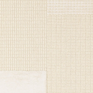Livabliss Kingston Machine Woven Viscose Wool Blend Rug with High Low Pile Sculptural Texture Cream, Light Be 3'11" x 5'7" KGS2311-31157