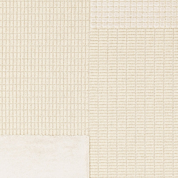 Livabliss Kingston Machine Woven Viscose Wool Blend Rug with High Low Pile Sculptural Texture Cream, Light Be 3'11" x 5'7" KGS2311-31157