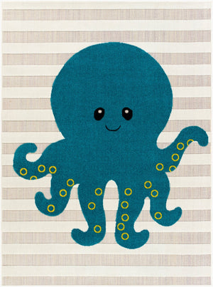 Livabliss Kindergarten Geometric Low Pile Polypropylene Area Rug Woven in Turkey for Any Room KGT2302-31157