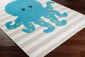 Livabliss Kindergarten Geometric Low Pile Polypropylene Area Rug Woven in Turkey for Any Room KGT2302-31157