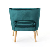 Christopher Knight Home® - Noble House - Mariposa Mid Century Teal Velvet Accent Chair