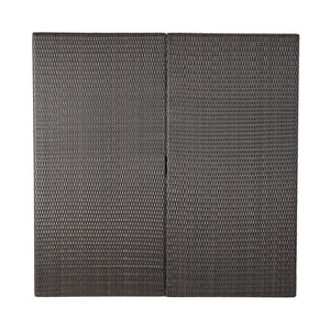 English Elm Christopher Knight Home® - FIONA Outdoor 64" Square Wicker Dining Table – Durable Iron Frame Patio Table for Large Gatherings Brown Multi 66.75 L x 35.25 W x 7.25 H 62333.00MBRN