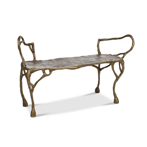 Park Hill Cast Aluminum Organic Root Bench EFS20548