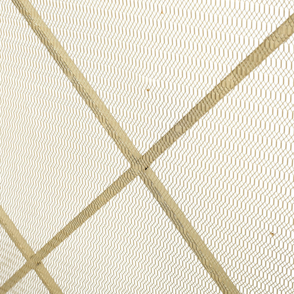 English Elm Christopher Knight Home® - FIRE Iron Single-Panel Fireplace Screen with Diamond Mesh Design, Ember Guard, Multiple Finishes 61126.00GLD