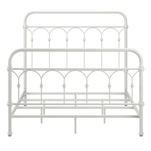 Homelegance By Top-Line Gracen Casted Knot Metal Bed White Metal