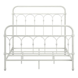 Homelegance By Top-Line Gracen Casted Knot Metal Bed White Metal