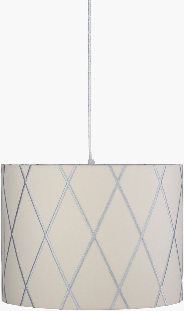 Surya Kohen 16" Pendant Light - Elegant Global Design In Jute & Metal, Perfect For Eclectic Home Decor! Fixture, Gray Cotton,Iron Khn-002