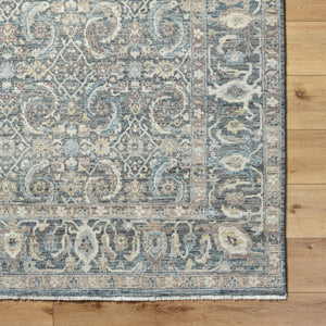 Khorasan KHO-2305 9' x 12' Handmade Rug KHO2305-912  Sterling Grey, Grey, Light Silver, Nickel Surya