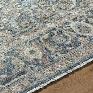 Khorasan KHO-2305 9' x 12' Handmade Rug KHO2305-912  Sterling Grey, Grey, Light Silver, Nickel Surya