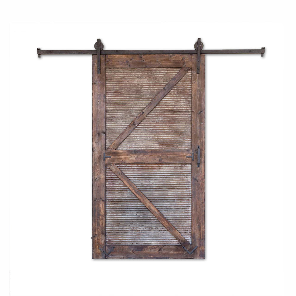 Park Hill Sliding Barn Door with Rail Hardware EHR80863