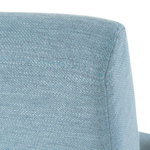 English Elm Christopher Knight Home® - PUSH Light Blue Fabric Push-Back Recliner with Nailhead Accents, Birch Wood Legs, Comfortable Relaxing Seat 65532.00LBLU