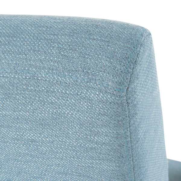 English Elm Christopher Knight Home® - PUSH Light Blue Fabric Push-Back Recliner with Nailhead Accents, Birch Wood Legs, Comfortable Relaxing Seat 65532.00LBLU