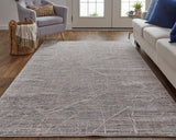 Feizy Rugs Lennon Polyester/Polypropylene Machine Made Casual Rug Taupe/Gray 8' x 10'