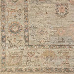 Khotan KHT-2300 9' x 12' Handmade Rug KHT2300-912  Light Gray, Camel, Sage, Medium Brown Surya
