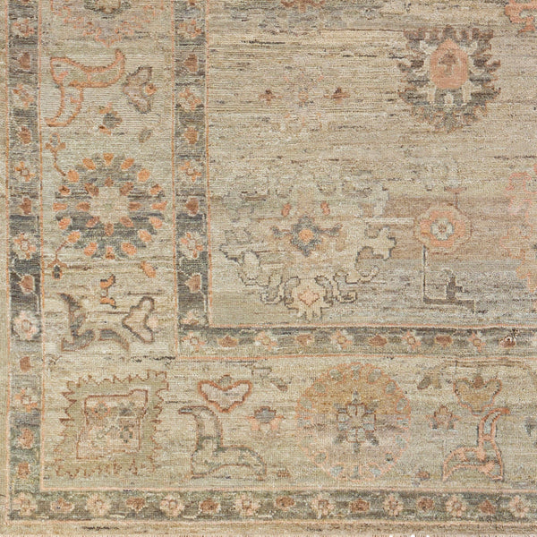 Khotan KHT-2300 9' x 12' Handmade Rug KHT2300-912  Light Gray, Camel, Sage, Medium Brown Surya