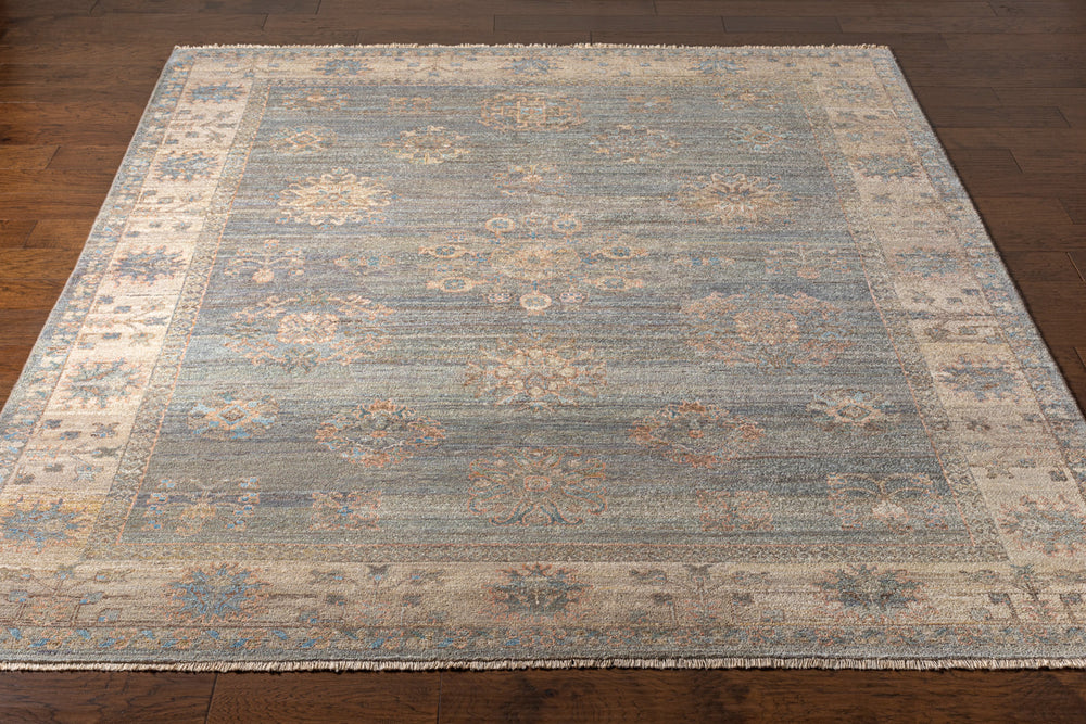 Khotan KHT-2303 9' x 12' Handmade Rug KHT2303-912  Sage, Blue, Mauve, Light Beige, Cream Surya