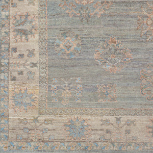 Khotan KHT-2303 9' x 12' Handmade Rug KHT2303-912  Sage, Blue, Mauve, Light Beige, Cream Surya