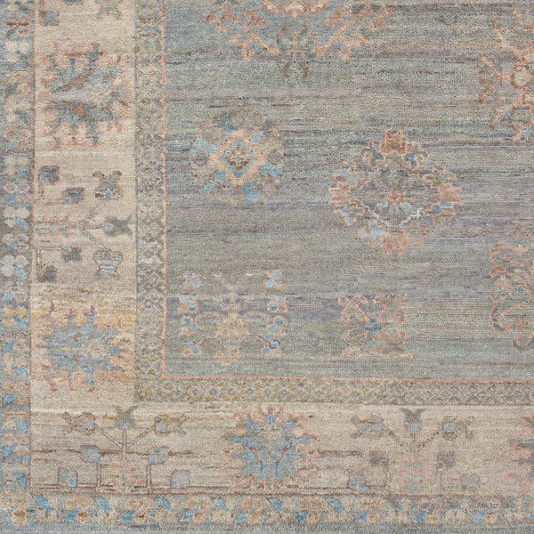 Khotan KHT-2303 9' x 12' Handmade Rug KHT2303-912  Sage, Blue, Mauve, Light Beige, Cream Surya