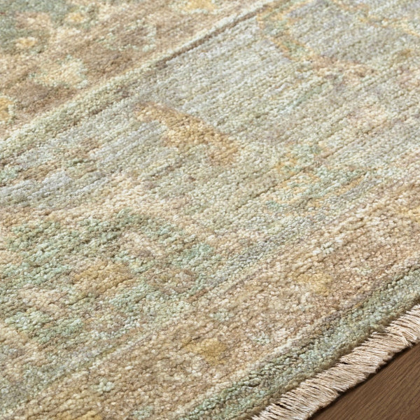 Surya Khotan Hand Knotted Wool Accent Rug with Geometric Central Asian Motifs and Fringe 2' x 3' Rectangle KHT2304-23