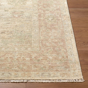 Surya Khotan Hand Knotted Wool Area Rug Geometric Medallion Central Asian Entryway Accent 6' x 9' Rectangle KHT2305-69