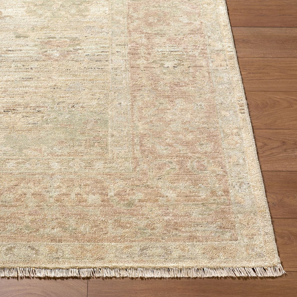 Surya Khotan Hand Knotted Wool Area Rug Geometric Medallion Central Asian Entryway Accent 6' x 9' Rectangle KHT2305-69