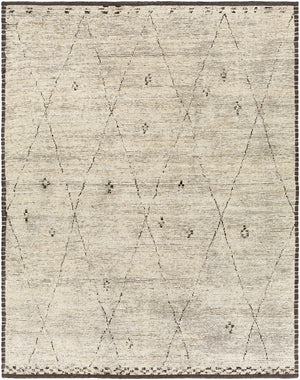 Surya Khyber Handmade 2' X 3' Bohemian Rug - Unique Global Style, Soft Medium Pile, Perfect For Any Room! Black Wool Khy2300-23