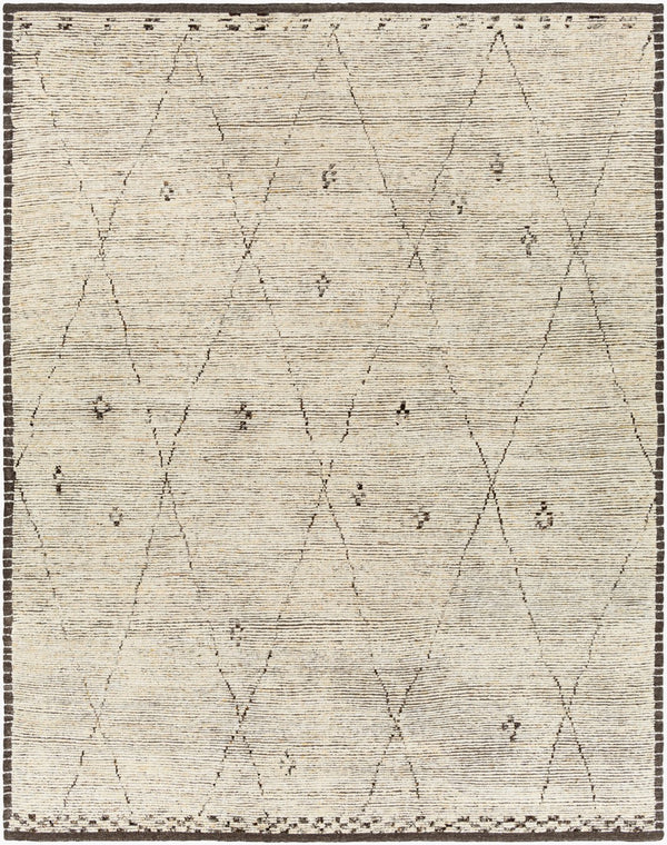 Surya Khyber Handmade 2' X 3' Bohemian Rug - Unique Global Style, Soft Medium Pile, Perfect For Any Room! Black Wool Khy2300-23