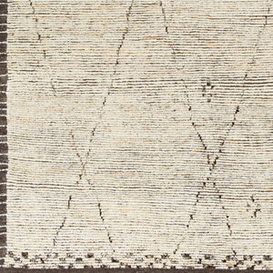 Surya Khyber Handmade 2' X 3' Bohemian Rug - Unique Global Style, Soft Medium Pile, Perfect For Any Room! Black Wool Khy2300-23