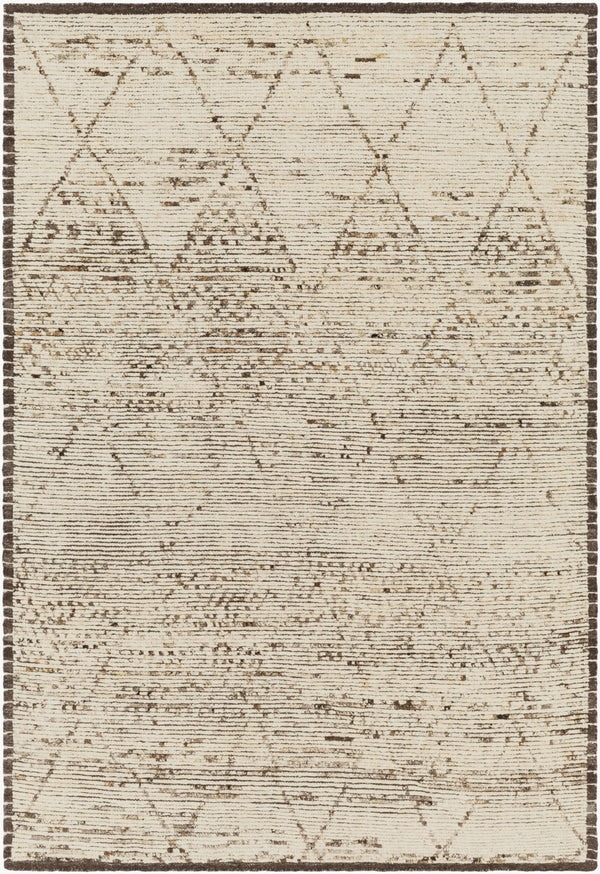 Surya Khyber Handmade 2' X 3' Bohemian Rug - Unique Global Style, Soft Medium Pile, Perfect For Any Room! Brown Wool Khy2301-23