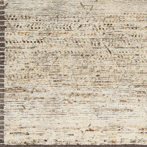 Khyber KHY-2301 8' x 10' Handmade Rug KHY2301-810  Brown, Tan, Black, Dark Brown, Charcoal, Beige Surya