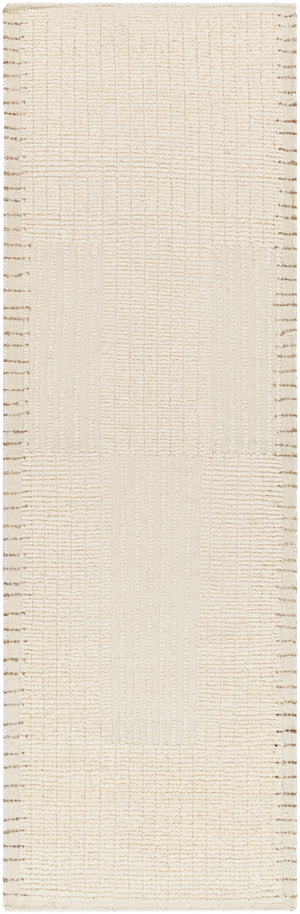 Khyber KHY-2304 2'6" x 8' Runner Handmade Rug KHY2304-268  Beige, Wheat Surya