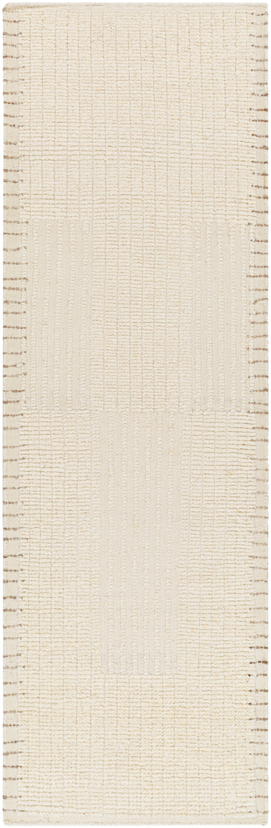 Khyber KHY-2304 2'6" x 8' Runner Handmade Rug KHY2304-268  Beige, Wheat Surya