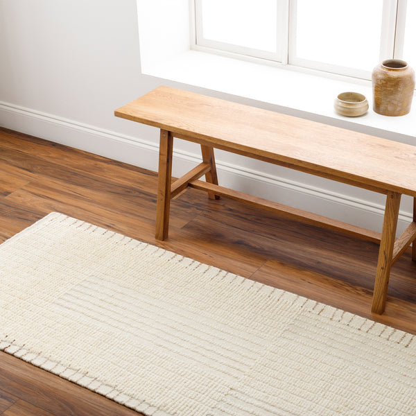 Khyber KHY-2304 2'6" x 8' Runner Handmade Rug KHY2304-268  Beige, Wheat Surya