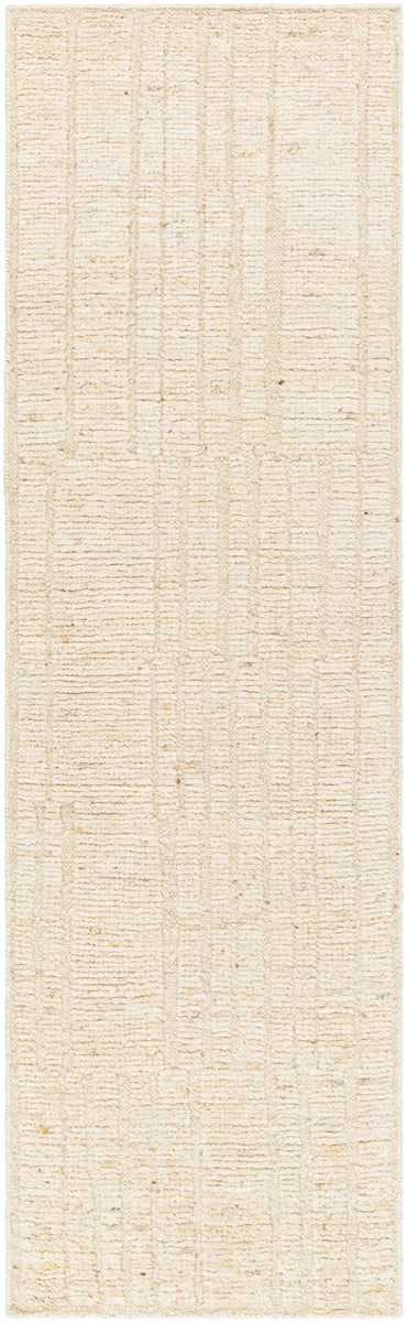 Khyber KHY-2305 2'6" x 8' Runner Handmade Rug KHY2305-268  Light Gray, Beige, Dark Brown, Tan, Wheat Surya