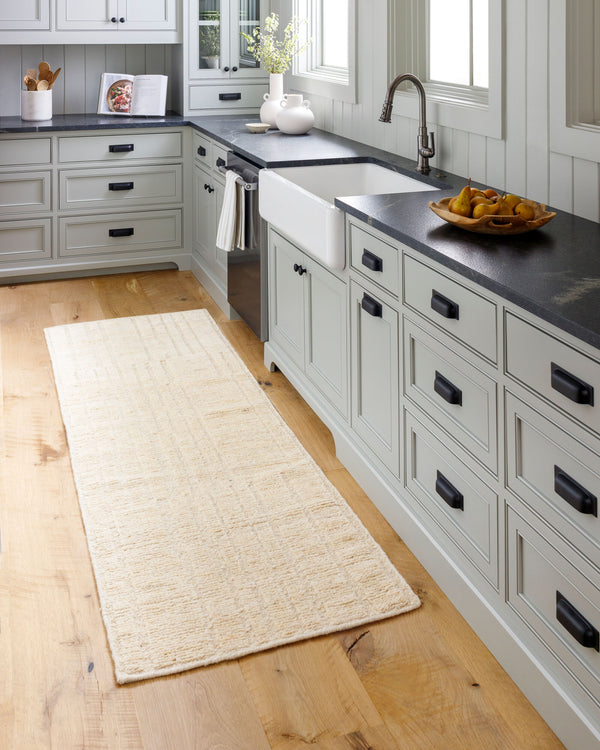 Surya Khyber Handmade 2' X 3' Bohemian Rug - Unique Global Style, Soft Medium Pile, Perfect For Any Room! Light Gray Wool Khy2305-23